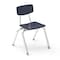 Virco 3000 Series 14" Classroom Chair, Kindergarten - 2nd Grade with Nylon Glides - Navy Seat 3014 - alternate 1